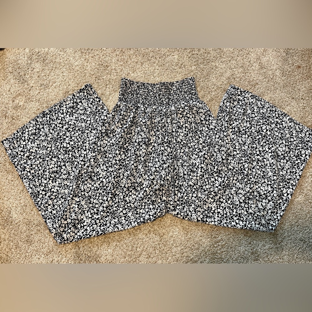Floral Wide-Leg Pants